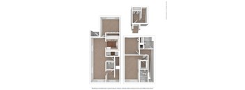 3 Bedroom 2 Bathroom Floor Plan