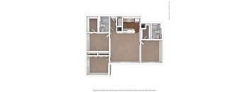 3 Bedroom 2 Bathroom Floor Plan