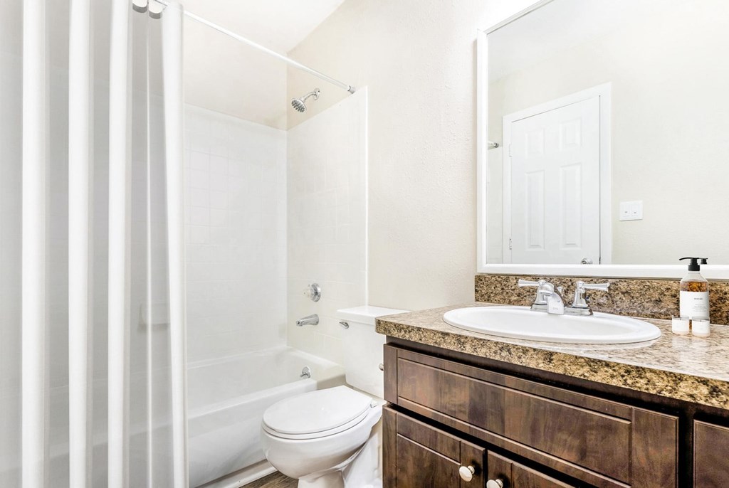 Bathroom at Southpark Commons Apartment Homes, Charlotte