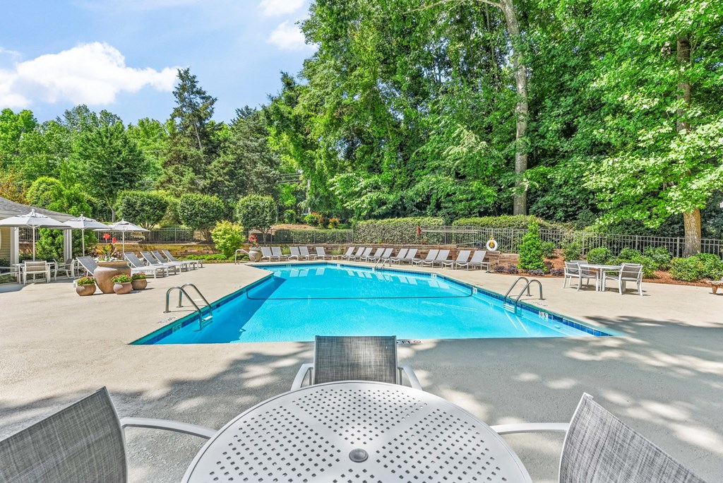 Poolside Relaxing Chairs at Southpark Commons Apartment Homes, Charlotte, 28210