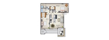 a floor plan of a house