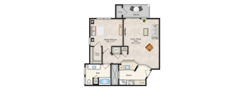 an apartment floor plan