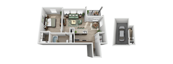 1 bedroom 1 bathroom floorplan