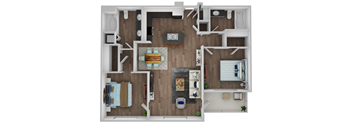 Steely two bedroom floorplan