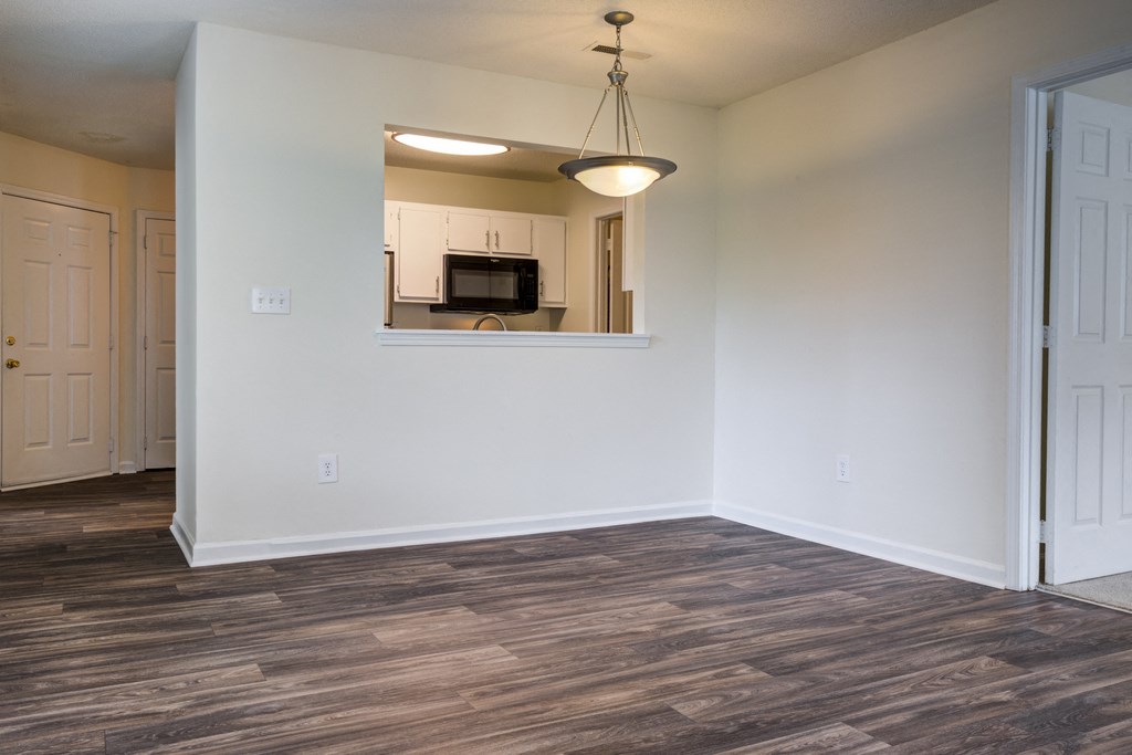 dining room with wooden floors