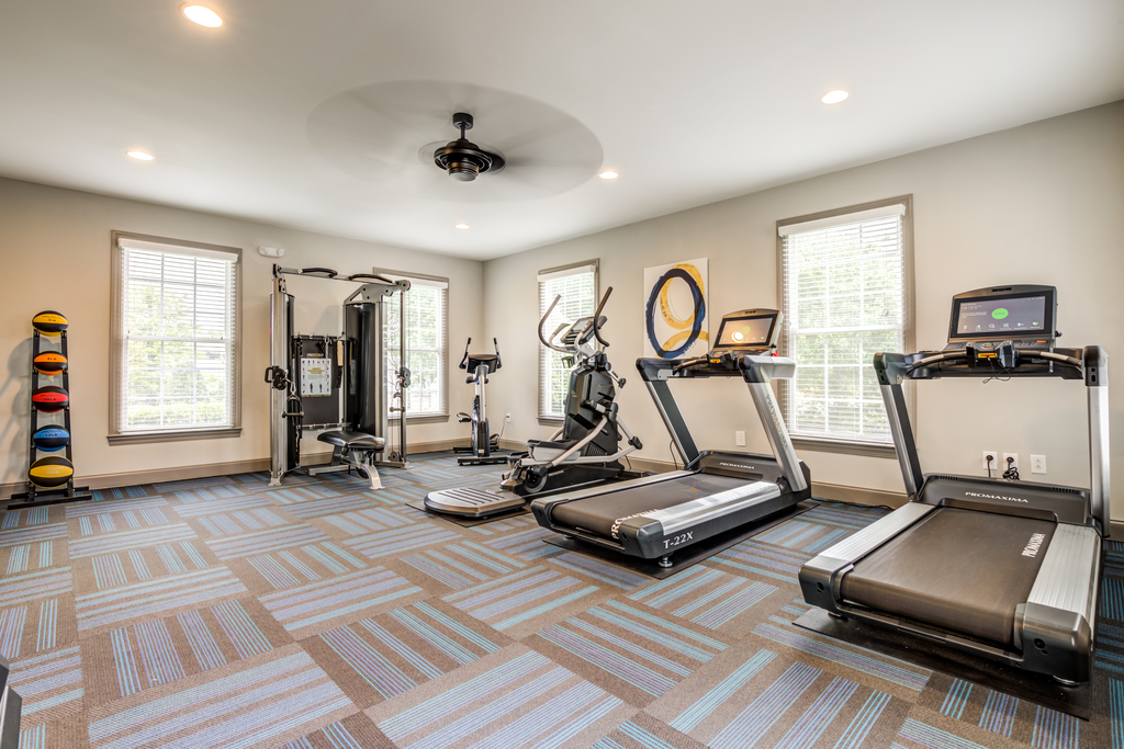 fitness center with equipment