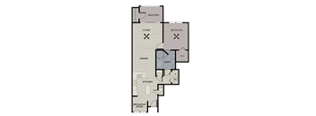floor plan of the first floor of a house