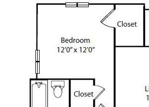Bridgeport Floor Plan2 Bedroom 2 Bath