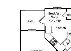 Gardenia Floor Plan2 Bedroom 2 Bath