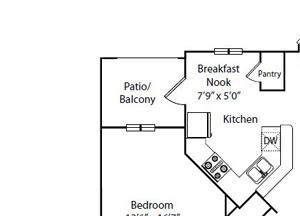 Jasmine Floor Plan 2 Bedroom 2 Bath