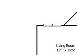 Primrose Floor Plan 1 Bedroom 1 Bath