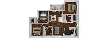 Tennessee three bedroom floor plan