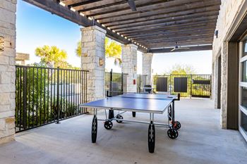 a ping pong table