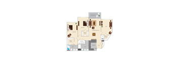 a floor plan of a 2 bedroom
