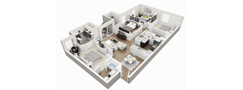 4 bedroom 2 bathroom floorplan 1503SF