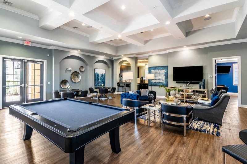 play a game of pool in our clubhouse at our apartments