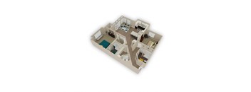 Presley 2 Bed 2 Bath Floor Plan