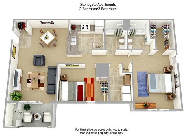 Floor Plans of Stonegate Apartments in Stafford, VA