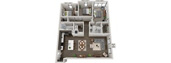 C1 three bedroom floorplan