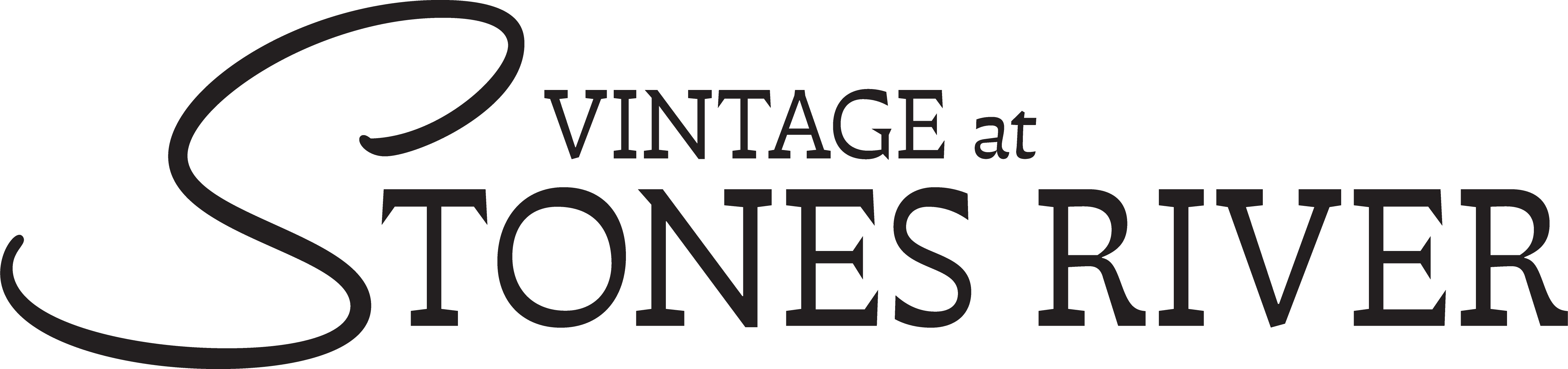 A vintage sign that reads "Vintage at Stones River.".