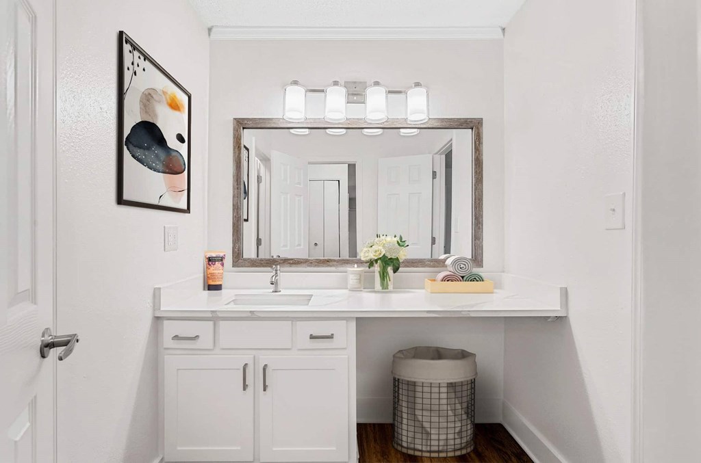 Vanity Lights at Woodlyn on the Green Apartment Homes, Cary, North Carolina