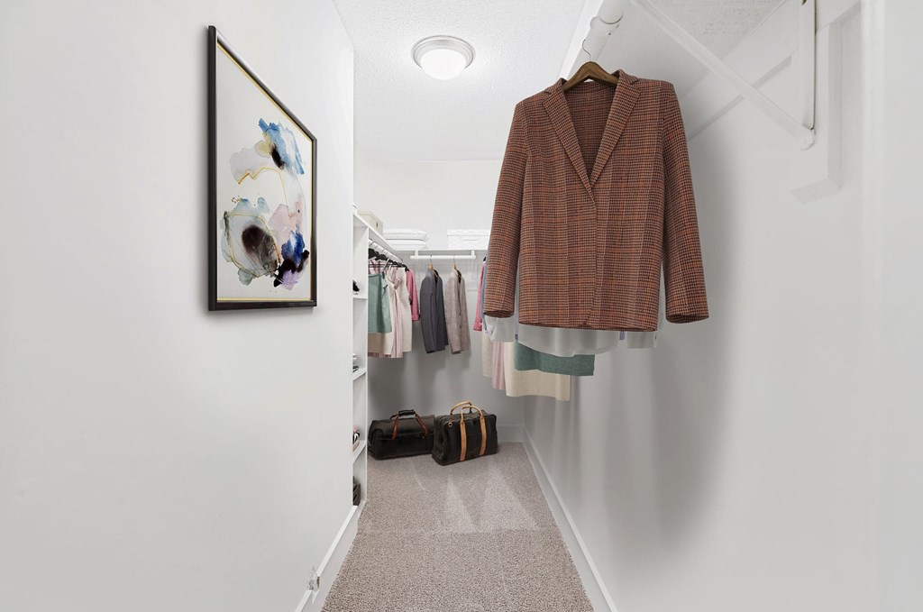 Spacious Closet View at Woodlyn on the Green Apartment Homes, Cary, NC