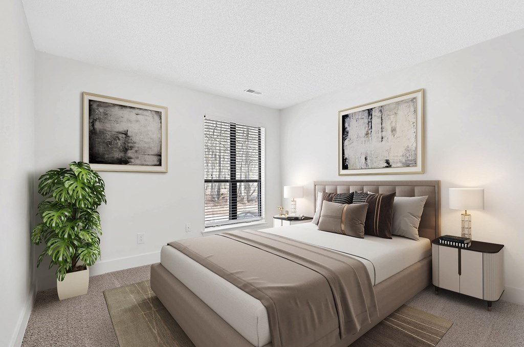 Large Bedroom at Woodlyn on the Green Apartment Homes, Cary, NC, 27513