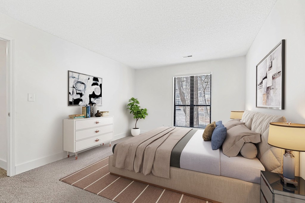 Comfortable Bedroom at Woodlyn on the Green Apartment Homes, Cary, North Carolina