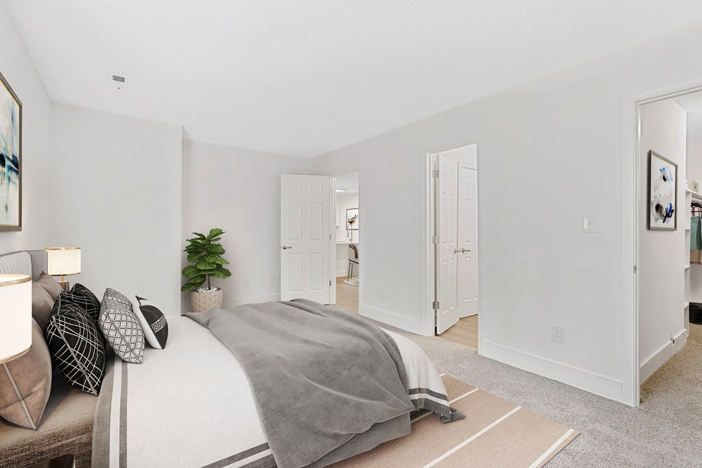 Bedroom With Closets at Woodlyn on the Green Apartment Homes, Cary, NC