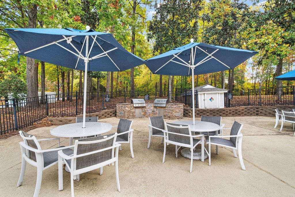 Grill And Patio at Woodlyn on the Green Apartment Homes, Cary