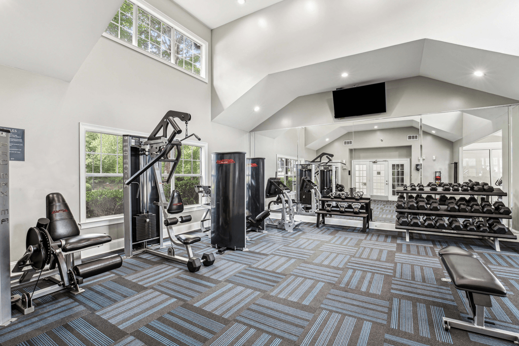 fitness center with equipment