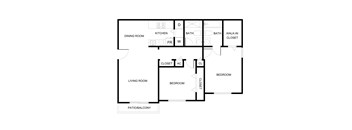 two bedroom two bathroom floorplan