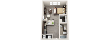 Telfair studio floorplan