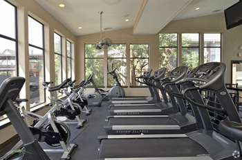 fitness center with equipment