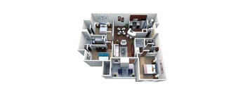 Three bedroom floorplan