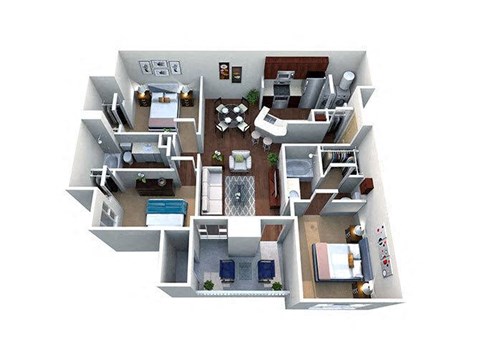 Three bedroom floorplan