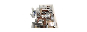 a floor plan of a house with a living room