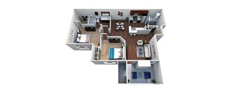 Two bedroom floorplan