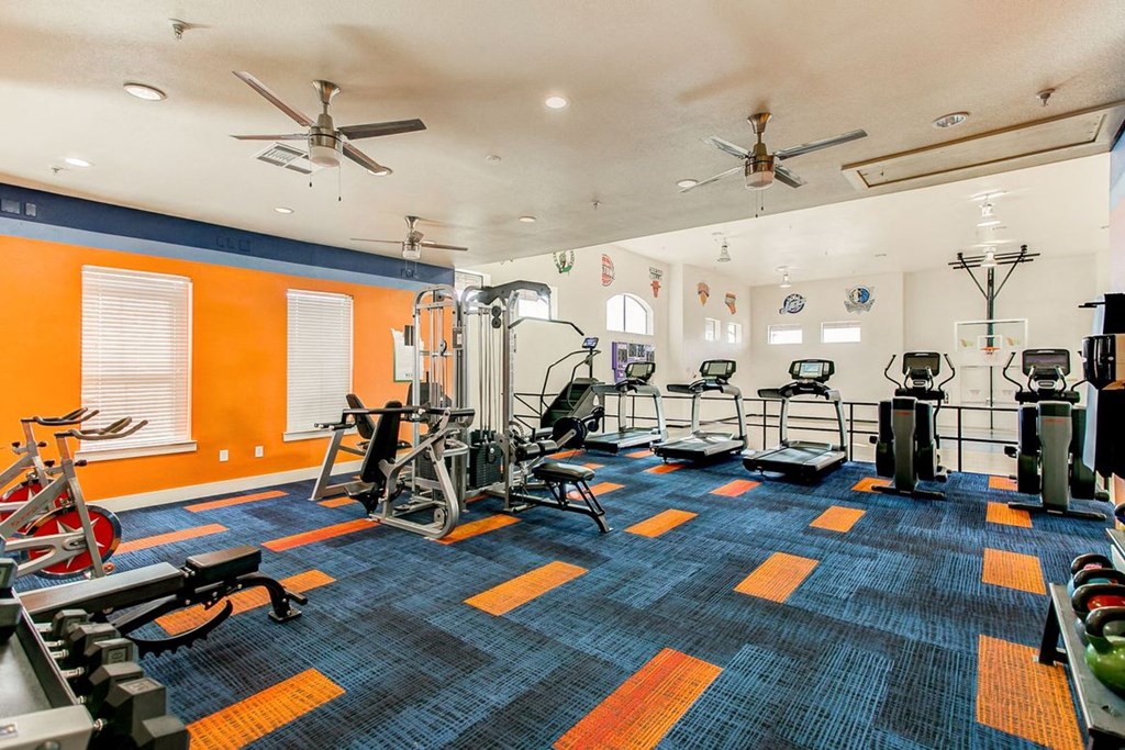 fitness center with equipment