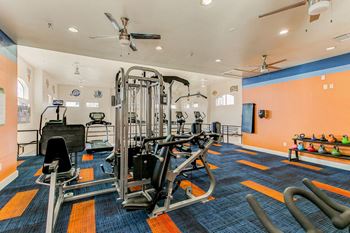fitness center with equipment
