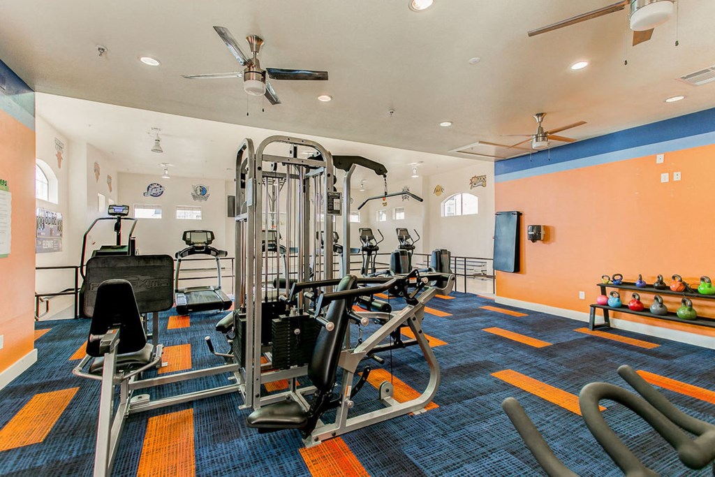 fitness center with equipment