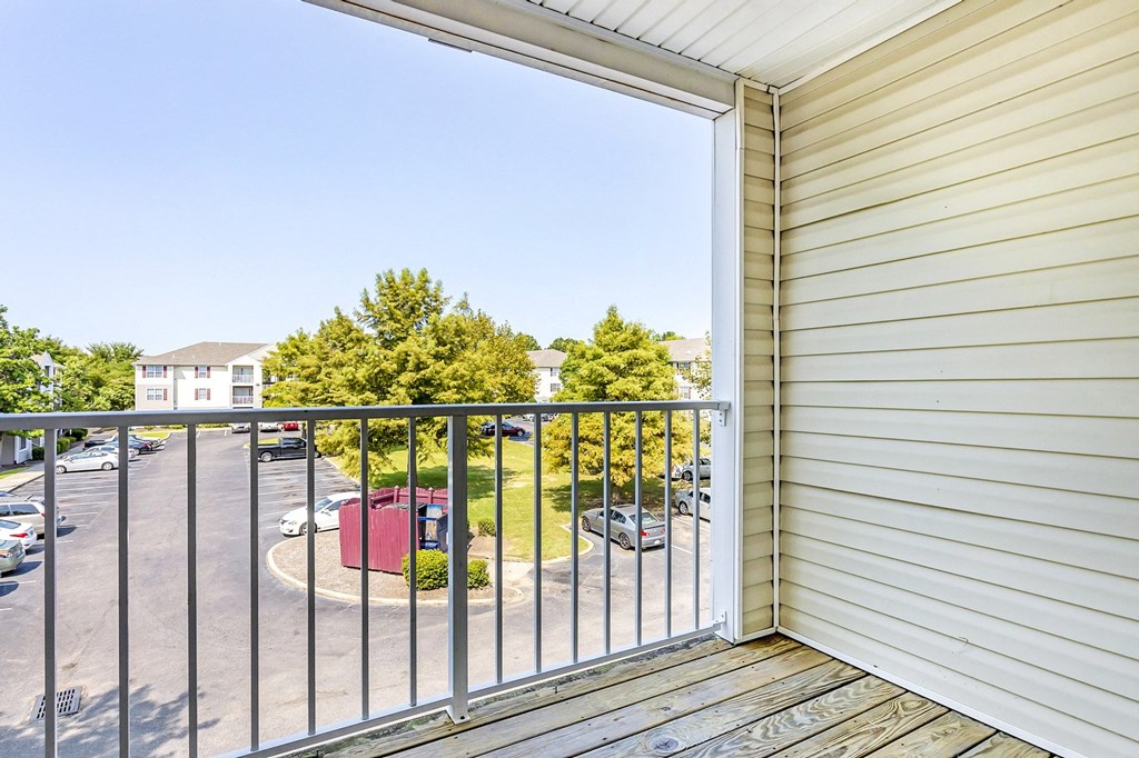 View of buildings from private patio
