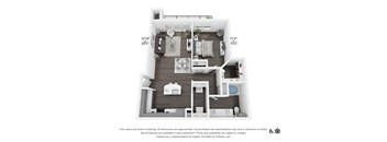 A2 Floor Plan at 3500 Westlake Apartments, Greystar Real Estate,  Greystar Real Estate, Texas, 78746