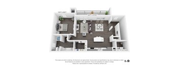 A4 Floor Plan at 3500 Westlake Apartments,  Greystar Real Estate, Austin