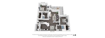 B3 Floor Plan at 3500 Westlake Apartments,  Greystar Real Estate, Austin, TX