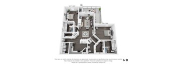 B5 Floor Plan at 3500 Westlake Apartments,  Greystar Real Estate, Austin