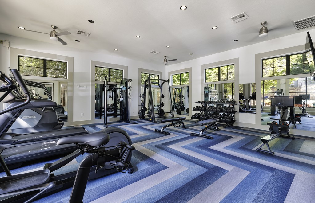 Spacious Gym at 3500 Westlake Apartments, Austin, TX