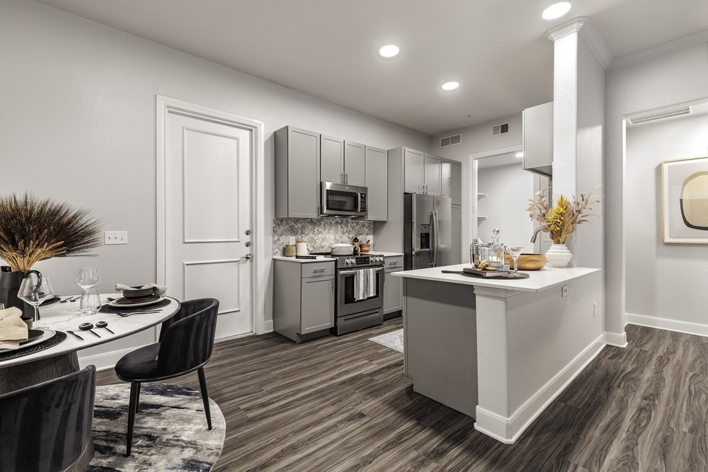 Well-lit Kitchen at 3500 Westlake Apartments, Austin, TX, 78746
