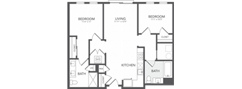 a blueprint of a floor plan of a house