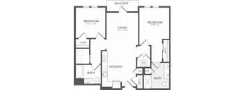 a blueprint of a floor plan of a house